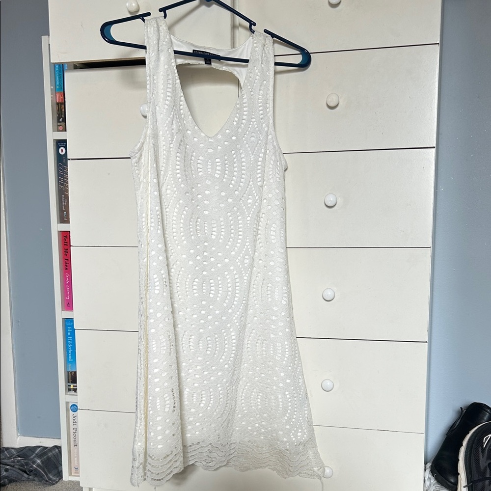 Three Hearts Ivory Lace Sleeveless Top